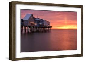 Crimson Pier-Michael Blanchette Photography-Framed Photographic Print