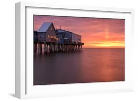 Crimson Pier-Michael Blanchette Photography-Framed Photographic Print