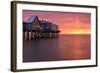 Crimson Pier-Michael Blanchette Photography-Framed Photographic Print