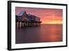 Crimson Pier-Michael Blanchette Photography-Framed Photographic Print