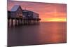 Crimson Pier-Michael Blanchette Photography-Mounted Photographic Print