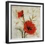 Crimson Poppies I-Tim O'toole-Framed Giclee Print