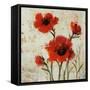 Crimson Poppies II-Tim O'toole-Framed Stretched Canvas