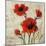Crimson Poppies II-Tim O'toole-Mounted Giclee Print
