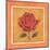 Crimson Roman Rose-Lewman Zaid-Mounted Art Print