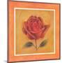 Crimson Roman Rose-Lewman Zaid-Mounted Art Print