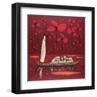 Crimson Sky-Michel Rauscher-Framed Art Print