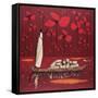 Crimson Sky-Michel Rauscher-Framed Stretched Canvas