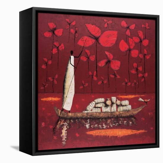 Crimson Sky-Michel Rauscher-Framed Stretched Canvas