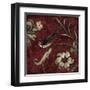 Crimson Song Bird No.3-Laurel Lehman-Framed Art Print