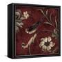 Crimson Song Bird No.3-Laurel Lehman-Framed Stretched Canvas