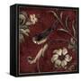 Crimson Song Bird No.3-Laurel Lehman-Framed Stretched Canvas