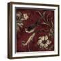 Crimson Song Bird No.3-Laurel Lehman-Framed Art Print