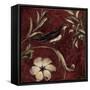 Crimson Song Bird No.4-Laurel Lehman-Framed Stretched Canvas