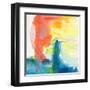 Crimson Sunset I-Joyce Combs-Framed Art Print