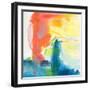 Crimson Sunset I-Joyce Combs-Framed Art Print