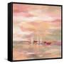 Crimson Waves-Silvia Vassileva-Framed Stretched Canvas