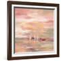 Crimson Waves-Silvia Vassileva-Framed Art Print