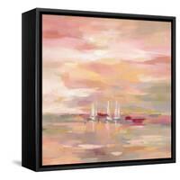 Crimson Waves-Silvia Vassileva-Framed Stretched Canvas