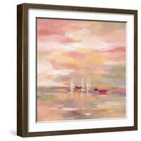 Crimson Waves-Silvia Vassileva-Framed Art Print