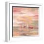 Crimson Waves-Silvia Vassileva-Framed Art Print