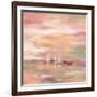 Crimson Waves-Silvia Vassileva-Framed Art Print