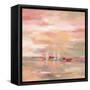 Crimson Waves-Silvia Vassileva-Framed Stretched Canvas