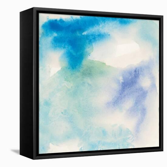 Crinkle Blue-Chris Paschke-Framed Stretched Canvas