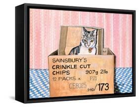 Crinkle Cut Chips-Ditz-Framed Stretched Canvas