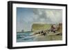 Crinolines on the Beach, Fecamp, 1871-Jules Achille Noel-Framed Giclee Print
