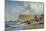 Crinolines on the Beach, Fecamp, 1871-Jules Achille Noel-Mounted Giclee Print