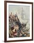 Crippled But Unconquered: The 'Belleisle' at the Battle of Trafalgar, 21st October 1805, from…-William Lionel Wyllie-Framed Giclee Print