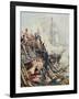 Crippled But Unconquered: The 'Belleisle' at the Battle of Trafalgar, 21st October 1805, from…-William Lionel Wyllie-Framed Giclee Print