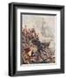 Crippled But Unconquered: The Belleisle at Trafalgar on 21st October 1805, Illustration from…-William Lionel Wyllie-Framed Giclee Print