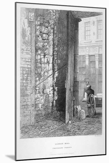 Cripplegate Postern, in the Churchyard of St Giles Without Cripplegate, London Wall, London, 1851-John Wykeham Archer-Mounted Giclee Print