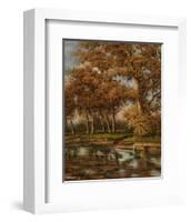 Crique de Peche-Rhes-Framed Art Print