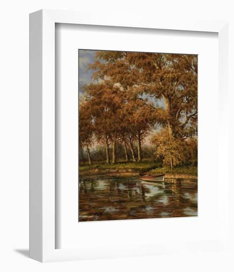 Crique de Peche-Rhes-Framed Art Print