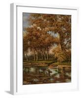 Crique de Peche-Rhes-Framed Art Print