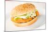 Crispy Chicken Burger-calvste-Mounted Photographic Print