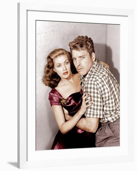 Criss Cross, Yvonne De Carlo, Burt Lancaster, 1949-null-Framed Photo