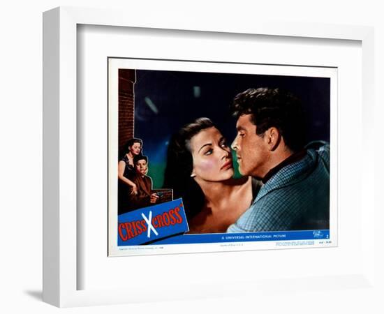 Criss Cross, Yvonne De Carlo, Burt Lancaster, 1949-null-Framed Art Print