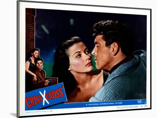 Criss Cross, Yvonne De Carlo, Burt Lancaster, 1949-null-Mounted Art Print