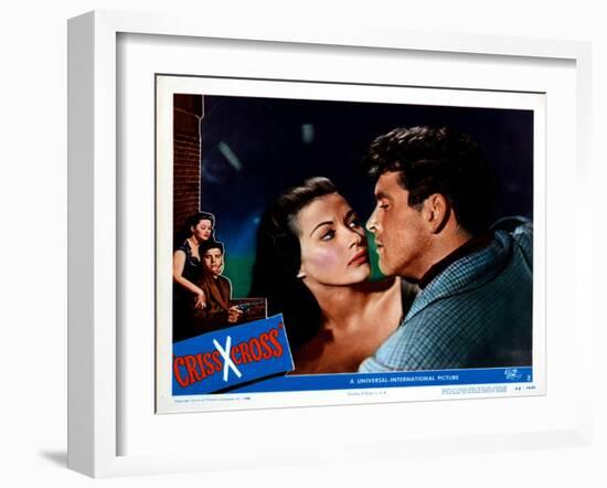 Criss Cross, Yvonne De Carlo, Burt Lancaster, 1949-null-Framed Art Print