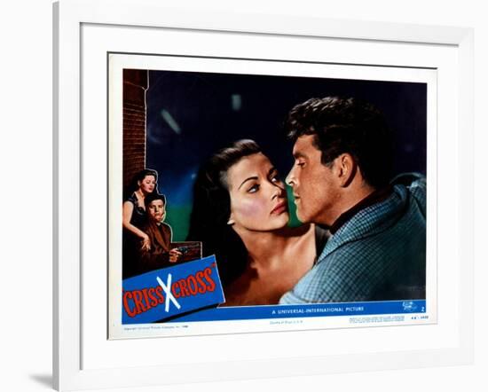 Criss Cross, Yvonne De Carlo, Burt Lancaster, 1949-null-Framed Art Print