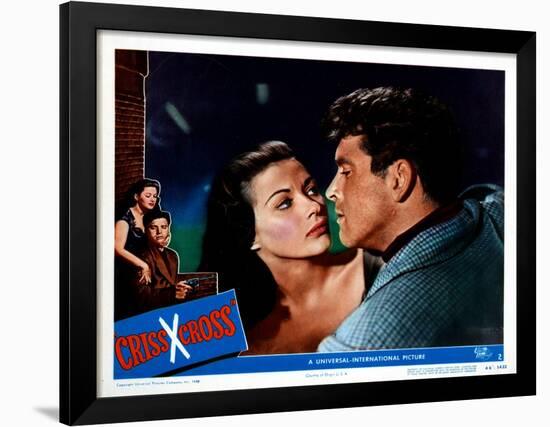 Criss Cross, Yvonne De Carlo, Burt Lancaster, 1949-null-Framed Art Print