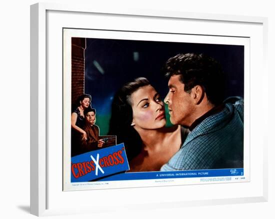 Criss Cross, Yvonne De Carlo, Burt Lancaster, 1949-null-Framed Art Print