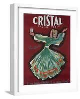 Cristal Table Water French Advertising Poster-null-Framed Giclee Print