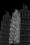 Tower of Pisa Night-Cristian Mielu-Art Print