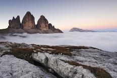 Italy, Trentino Alto Adige, Dolomites, Clouds Rising on Three Peaks of Lavaredo-Cristiana Damiano-Photographic Print