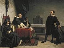 The Trial of Galileo-Cristiano Banti-Framed Art Print